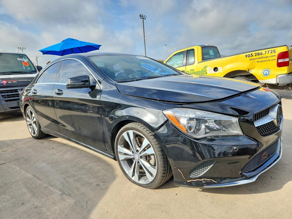 2017 Mercedes-benz Cla-klasse VIN WDDSJ4EB8HN421122 COPART salvage auction — FRONT END, TX - SALVAGE VEHICLE TITLE (P), sold $2,200 on 2026-08-13 (photo 4)