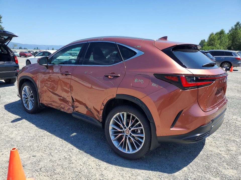 2026 Lexus Nx VIN 2T2HKCEZ3TC063508 COPART salvage auction — UNDERCARRIAGE, NE - CERT OF TITLE-SALVAGE, sold $29,000 on 2026-09-14 (photo 2)