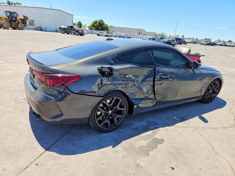 2026 BMW M4 VIN WBA73DA03TCV32046 COPART salvage auction — SIDE, CA - SALVAGE CERTIFICATE, sold $28,250 on 2026-08-24 (photo 3)