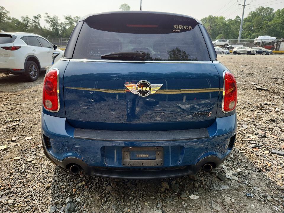 2012 Mini Cooper VIN WMWZC5C58CWM13172 COPART salvage auction — FRONT END, MD - CERT OF SALVAGE > 75% DAMAGE, sold $425 on 2026-08-25 (photo 6)