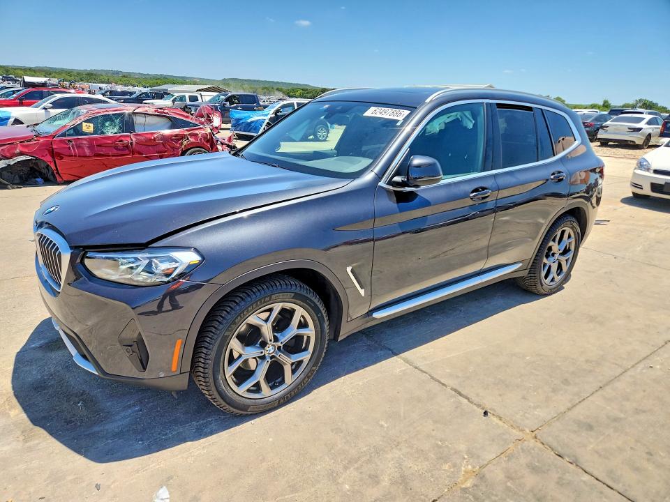 2022 BMW X3 VIN 5UX53DP09N9L62842 — COPART salvage auction photo