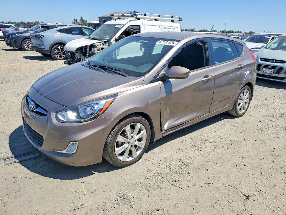 2012 Hyundai Accent VIN KMHCU5AE1CU017665 COPART salvage auction — SIDE, Ca - Salvage Certificate, sold $850 on 2026-07-23 (photo 1)