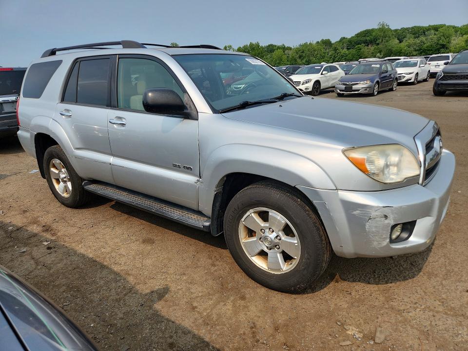 2007 Toyota 4runner VIN JTEBU14R278093400 COPART salvage auction — REAR END, CT - CERTIFICATE OF TITLE, sold $500 on 2026-07-24 (photo 4)