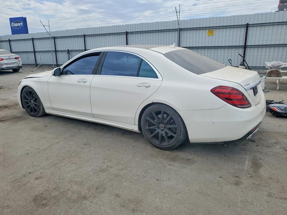 2018 Mercedes-benz S-klasse VIN WDDUG8DB8JA410392 COPART salvage auction — FRONT END, Ca - Salvage Certificate, sold $9,200 on 2026-08-14 (photo 2)