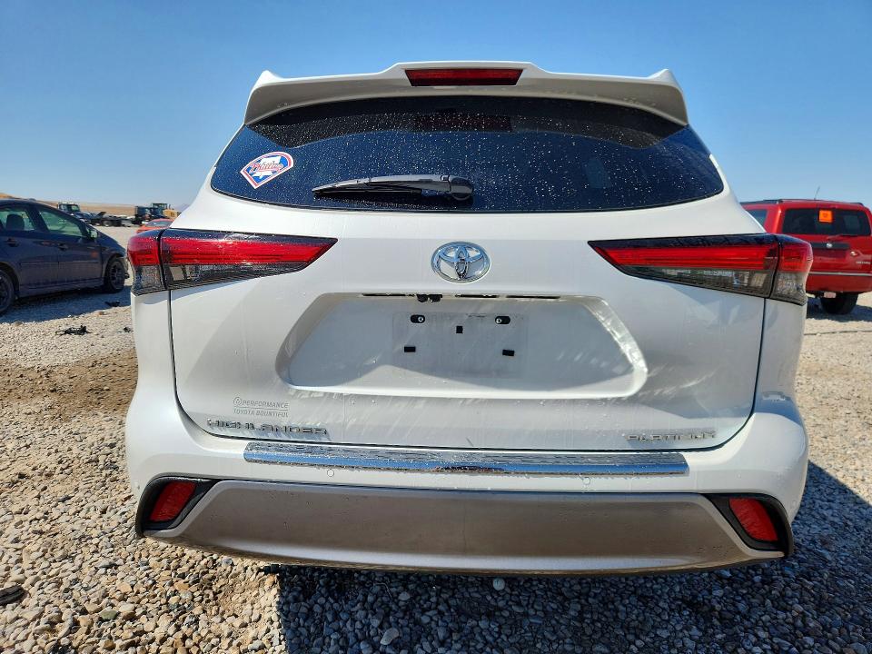 2023 Toyota Highlander VIN 5TDKDRAH3PS509514 COPART salvage auction — FRONT END, Ut - Salvage Certificate, sold $26,250 on 2026-08-21 (photo 6)