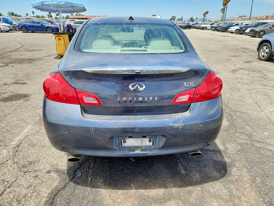 2008 Infiniti G35 VIN JNKBV61E38M203510 COPART salvage auction — MINOR DENT/SCRATCHES, Ca - Dis/Dlr/Exp Only Clean Title, sold $475 on 2026-07-31 (photo 6)