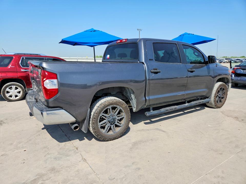 2019 Toyota Tundra VIN 5TFEM5F16KX141804 COPART salvage auction — REAR END, TX - SALVAGE VEHICLE TITLE (P), sold $7,600 on 2026-07-27 (photo 3)