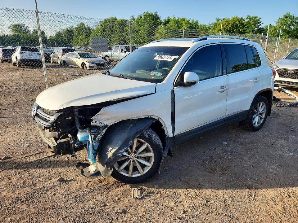 2017 Volkswagen Tiguan VIN WVGSV7AX8HK005862 COPART salvage auction — FRONT END, Pa - Certificate Of Salvage, sold $1,400 on 2026-08-12 (photo 1)