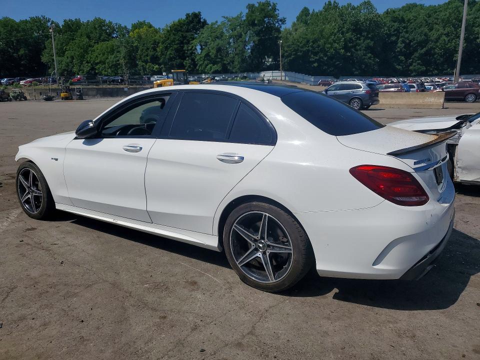 2017 Mercedes-benz C-klasse amg VIN 55SWF6EB5HU230179 COPART salvage auction — FRONT END, Ny - Mv-907A Salvage Certificate, sold $7,500 on 2026-07-07 (photo 2)