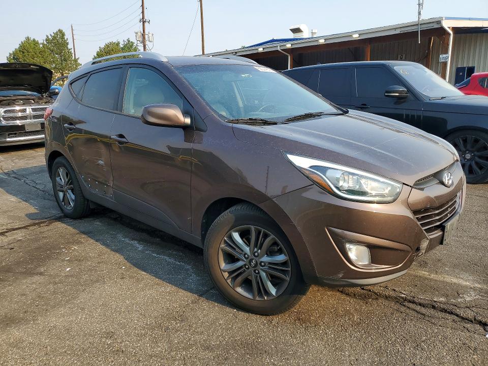 2014 Hyundai Tucson VIN KM8JUCAG0EU789994 COPART salvage auction — MECHANICAL, Co - Dis/Dlr/Exp Only Clean Title, sold $800 on 2026-07-09 (photo 4)