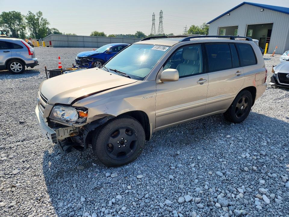 2004 Toyota Highlander VIN JTEEP21A240029036 COPART salvage auction — FRONT END, OH - CERT OF TITLE-SALVAGE, sold $600 on 2026-07-28 (photo 1)