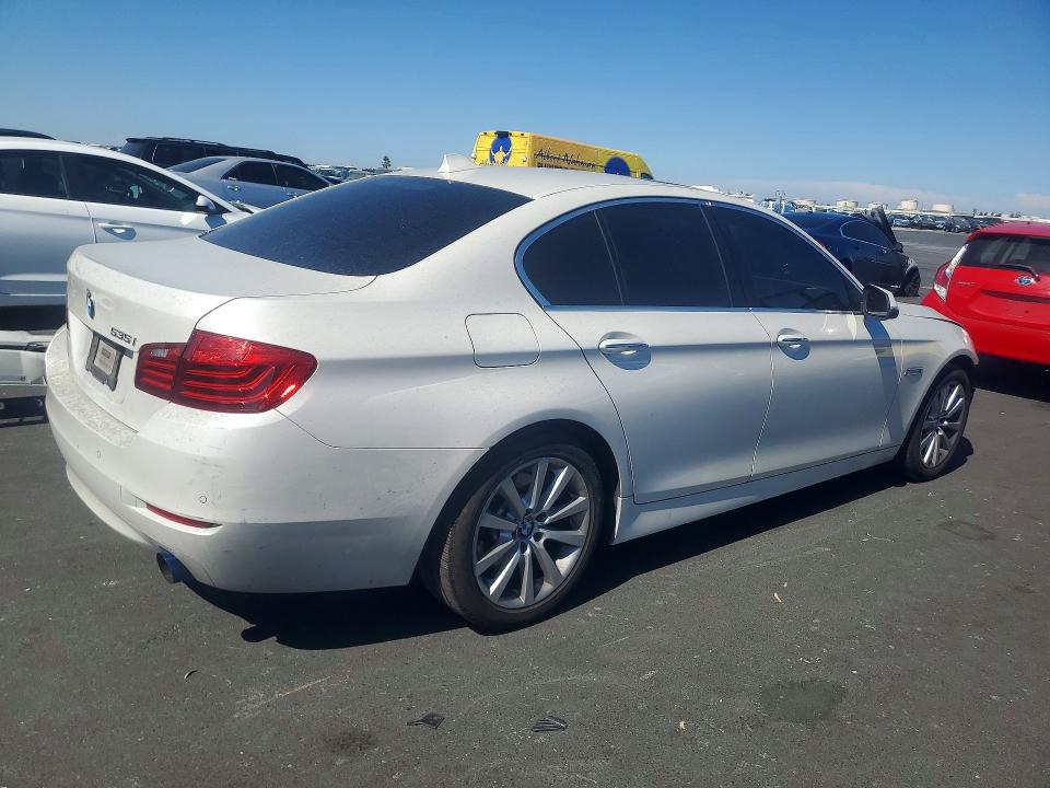 2016 BMW 5er VIN WBA5B1C52GG131765 COPART salvage auction — FRONT END, Ca - Salvage Certificate, sold $1,600 on 2026-07-22 (photo 3)