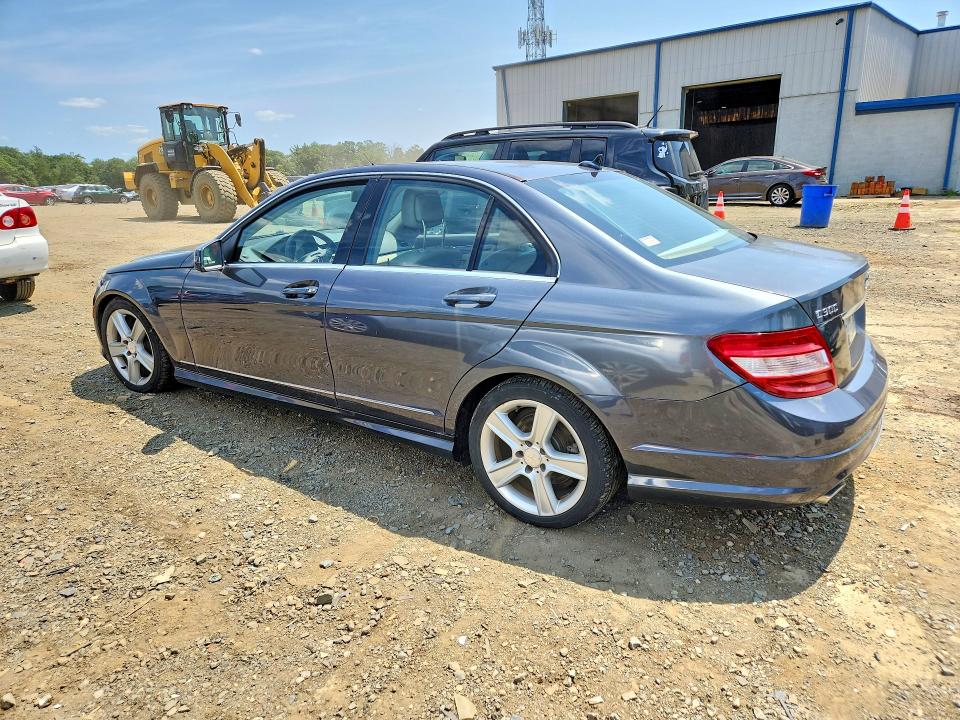 2011 Mercedes-benz C class VIN WDDGF8BB6BR175819 COPART salvage auction — NORMAL WEAR, Nj - Certificate Of Title, sold $775 on 2026-08-03 (photo 2)