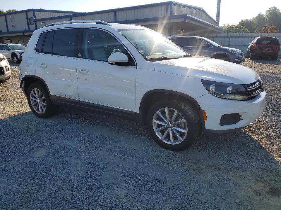 2017 Volkswagen Tiguan VIN WVGRV7AX7HK019279 COPART salvage auction — REAR END, Nc - Salvage Certificate Of Title, sold $1,500 on 2026-08-13 (photo 4)