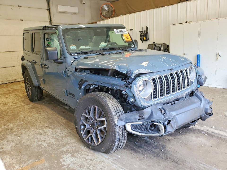 2026 Jeep Wrangler / VIN 1C4PJXEG7TW254249 COPART salvage auction — FRONT END, Ma - Certificate Of Title, sold $10,000 on 2026-08-03 (photo 4)