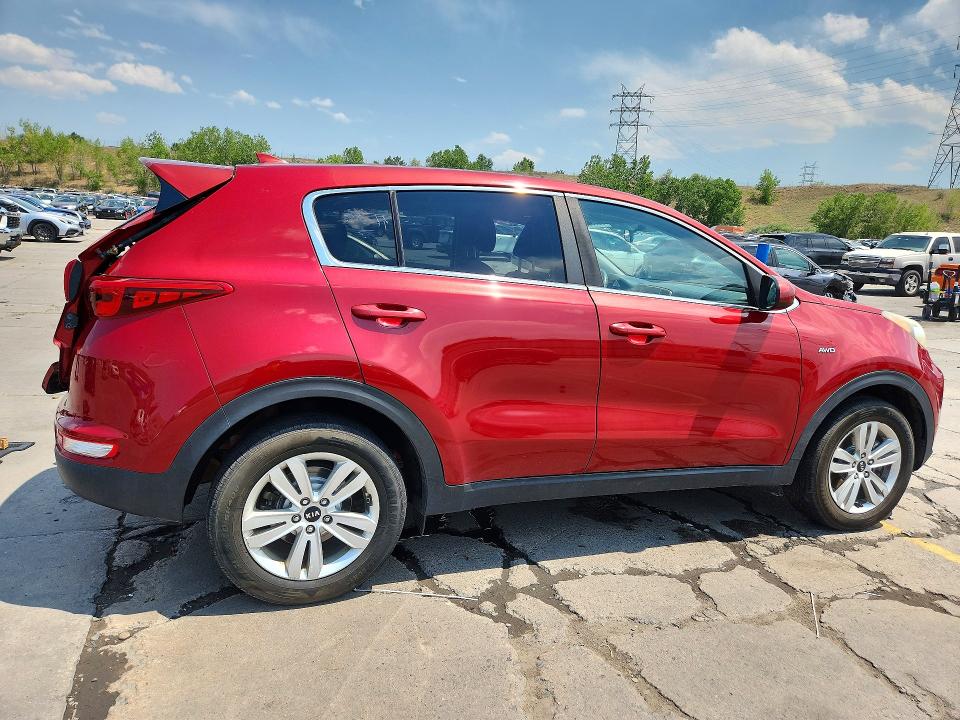 2017 Kia Sportage VIN KNDPMCAC8H7194325 COPART salvage auction — REAR END, Co - Public - Salvage Title, sold $2,250 on 2026-08-24 (photo 3)