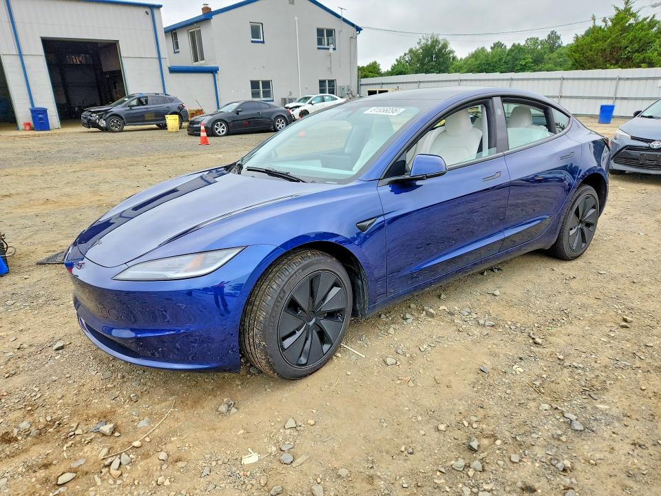 2026 Tesla Model 3 VIN 5YJ3E1EA1TF117615 COPART salvage auction — FRONT END, Nj - Cert Of Title-Salvage, sold $15,600 on 2026-09-09 (photo 1)