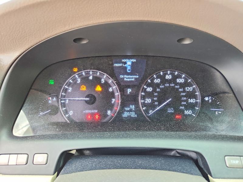 2012 Lexus Ls VIN JTHCL5EFXC5013889 COPART salvage auction — FRONT END, TX - CERTIFICATE OF TITLE, sold $725 on 2026-07-28 (photo 9)