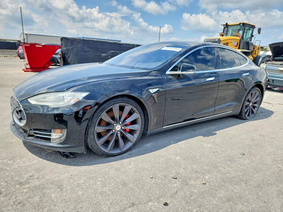 2014 Tesla Model s VIN 5YJSA1H25EFP64873 — COPART salvage auction photo
