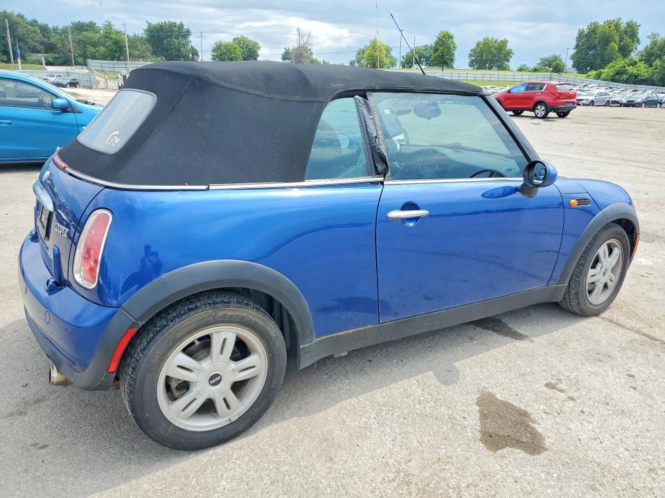 2008 Mini Cooper VIN WMWRF33598TF68286 COPART salvage auction — HAIL, MO - CERT OF TITLE-PRIOR SALVAGE (P), sold $475 on 2026-07-21 (photo 3)