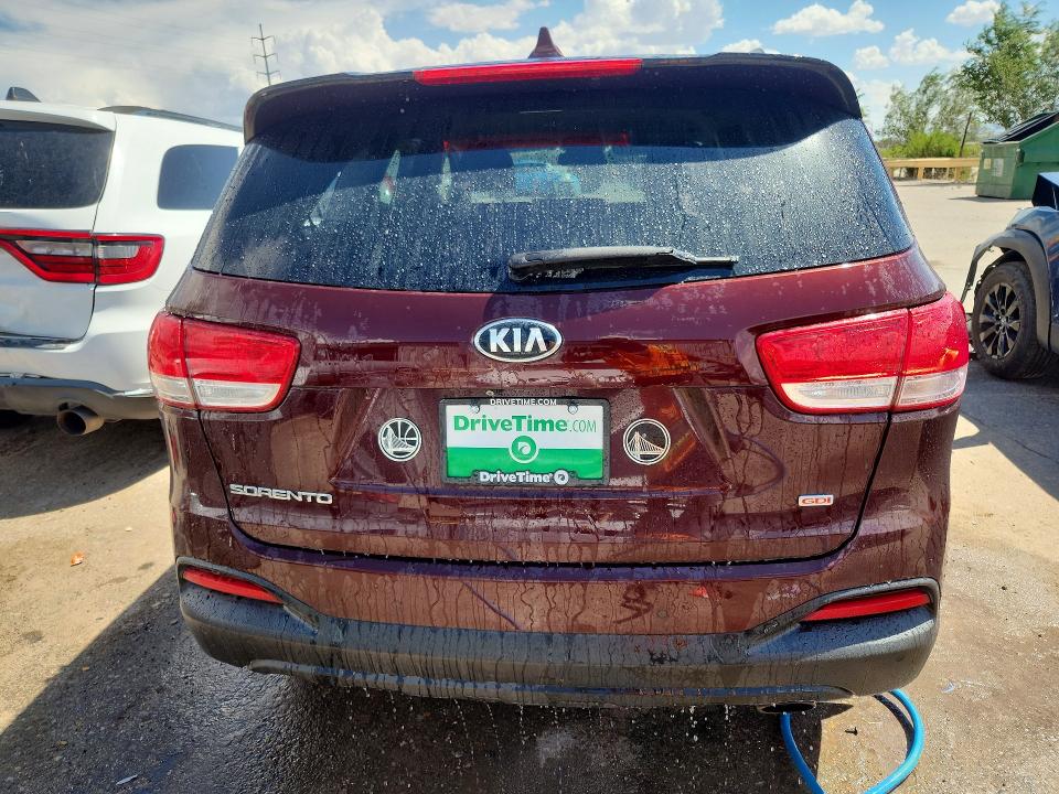 2018 Kia Sorento VIN 5XYPGDA30JG413154 COPART salvage auction — REAR END, Nm - Certificate Of Title, sold $200 on 2026-07-28 (photo 6)