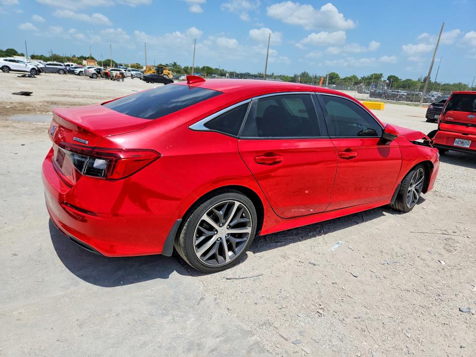 2024 Honda Civic VIN 2HGFE1F90RH302681 COPART salvage auction — FRONT END, Fl - Certificate Of Title, sold $8,600 on 2026-07-30 (photo 3)