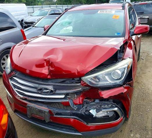 2017 Hyundai Santa fe VIN 5XYZU3LB9HG388538 COPART salvage auction — FRONT END, VA - CERT OF TITLE - SALVAGE, sold $125 on 2026-07-28 (photo 5)