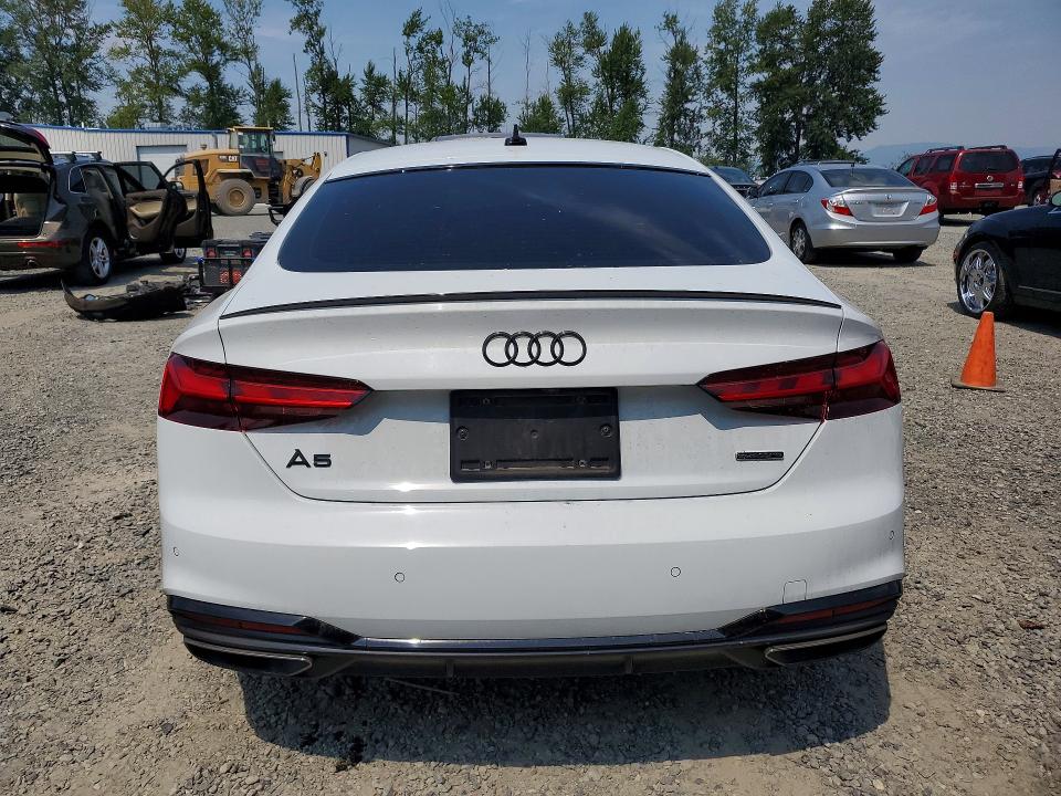 2023 Audi A5 VIN WAUFACF58PA058225 COPART salvage auction — FRONT END, Salvage Title, sold $11,900 on 2026-08-24 (photo 6)