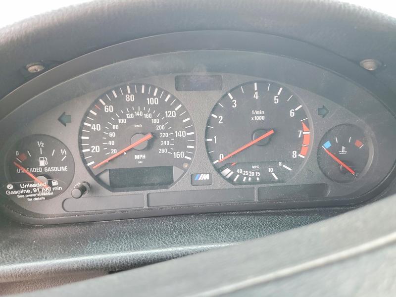 1998 BMW M3 VIN WBSCD9324WEE08267 COPART salvage auction — MECHANICAL, Nj - Certificate Of Title (P), sold $5,800 on 2026-07-31 (photo 9)