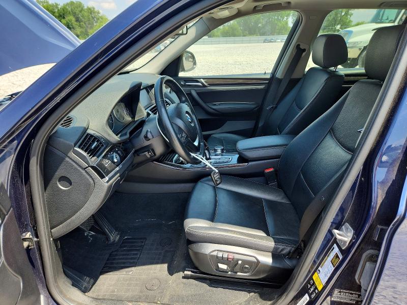 2017 BMW X3 VIN 5UXWX9C5XH0D98607 COPART salvage auction — MINOR DENT/SCRATCHES, Oh - Cert Of Title-Salvage, sold $3,300 on 2026-07-31 (photo 7)