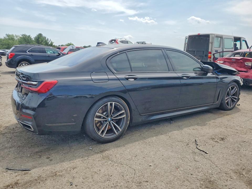 2022 BMW 7er VIN WBA7U2C02NCJ34070 COPART salvage auction — FRONT END, Pa - Certificate Of Salvage, sold $10,500 on 2026-08-07 (photo 3)