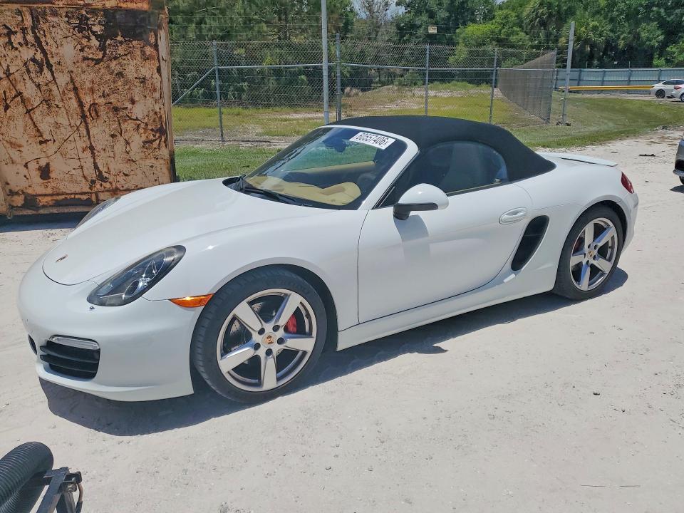 2014 Porsche Boxster VIN WP0CB2A86ES140816 COPART salvage auction — REAR END, Salvage Title, sold $6,400 on 2026-07-22 (photo 1)