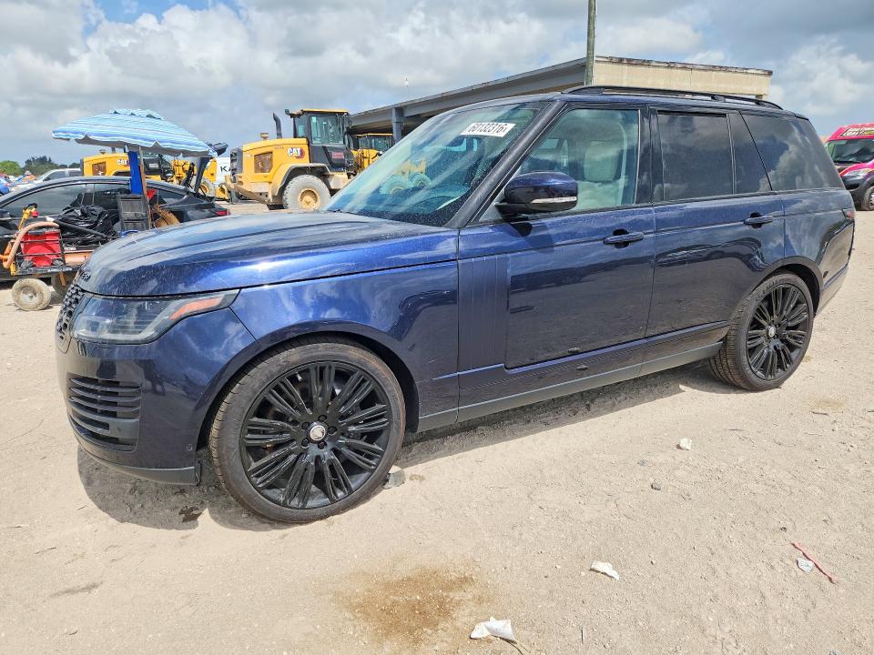 2018 Land rover RANGE ROVER VIN SALGS2SV9JA386337 COPART salvage auction — MINOR DENT/SCRATCHES, Nc - Certificate Of Title, sold $13,300 on 2026-07-16 (photo 1)