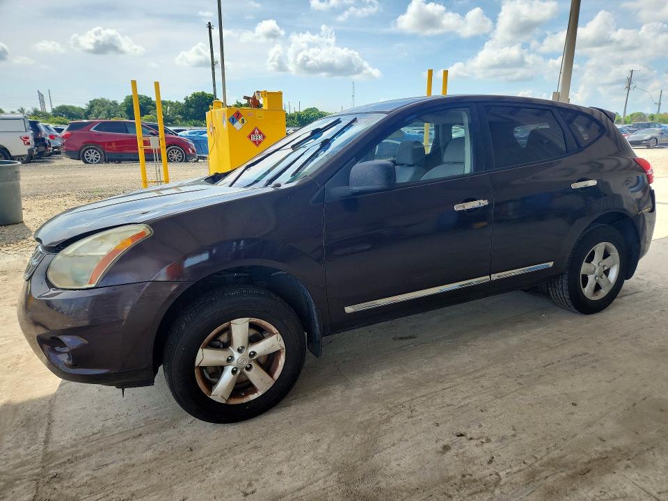 2013 Nissan Rogue VIN JN8AS5MV3DW624934 COPART salvage auction — REAR END, Fl - Cert Of Ttl-Rebuilt&Slvg Rbld, sold $600 on 2026-07-15 (photo 1)
