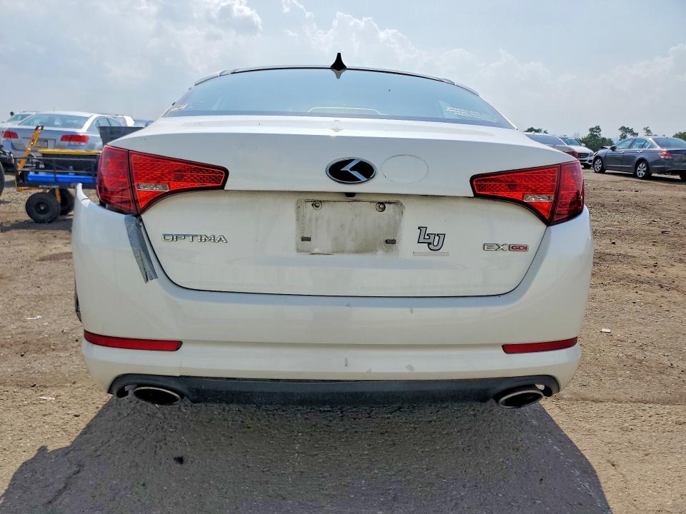 2012 Kia Optima VIN 5XXGN4A76CG041142 COPART salvage auction — REAR END, Pa - Certificate Of Salvage, sold $1,250 on 2026-07-17 (photo 6)