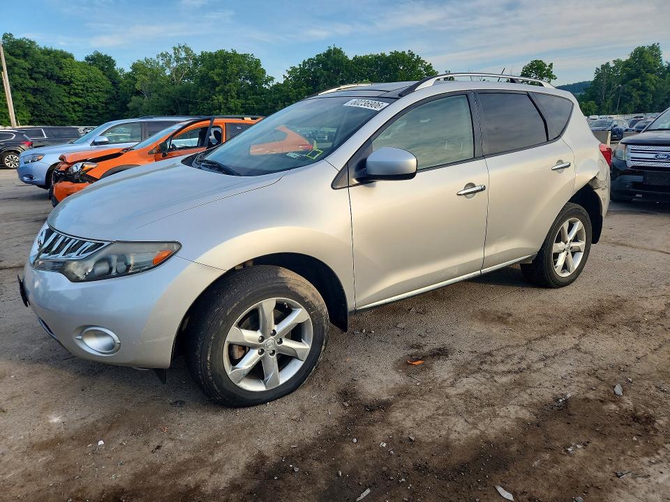 2010 Nissan Murano VIN JN8AZ1MW7AW133842 COPART salvage auction — FRONT END, Ny - Mv-907A Salvage Certificate, sold $400 on 2026-07-23 (photo 1)