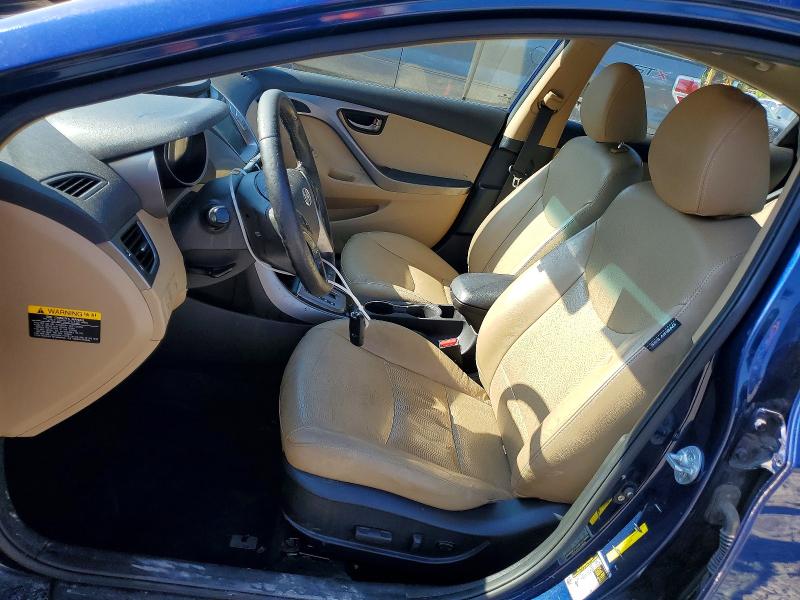 2013 Hyundai Elantra VIN KMHDH4AE5DU837039 COPART salvage auction — FRONT END, Ma - Cert Of Title-Reconstrctd Coll, sold $625 on 2026-07-22 (photo 7)