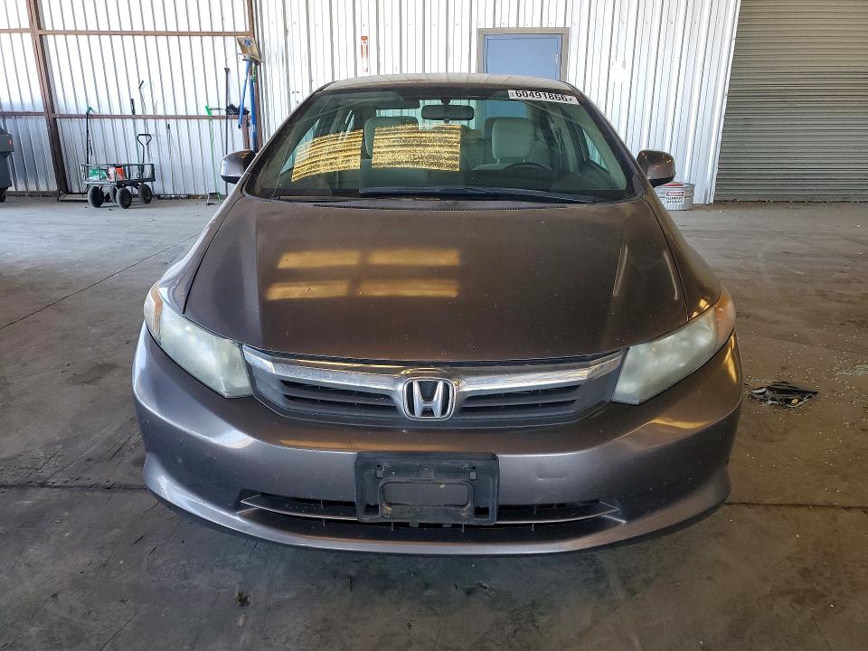 2012 Honda Civic VIN 2HGFB2F56CH594694 COPART salvage auction — REAR END, Ca - Salvage Certificate, sold $1,400 on 2026-07-23 (photo 5)