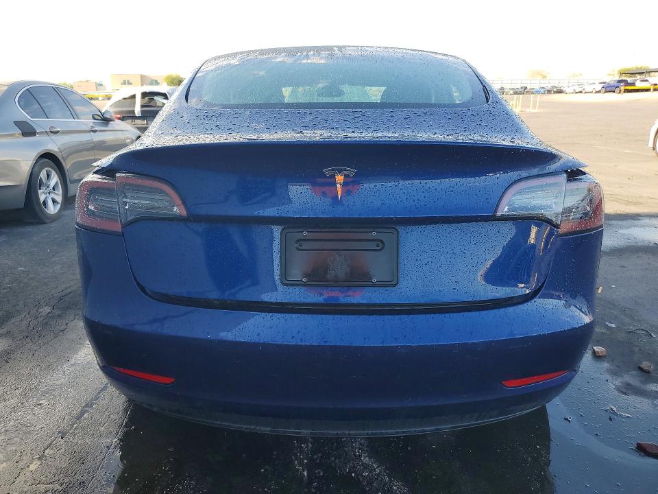 2022 Tesla Model 3 VIN 5YJ3E1EA6NF288475 COPART salvage auction — REAR END, NV - CERTIFICATE OF TITLE, sold $7,200 on 2026-08-03 (photo 6)