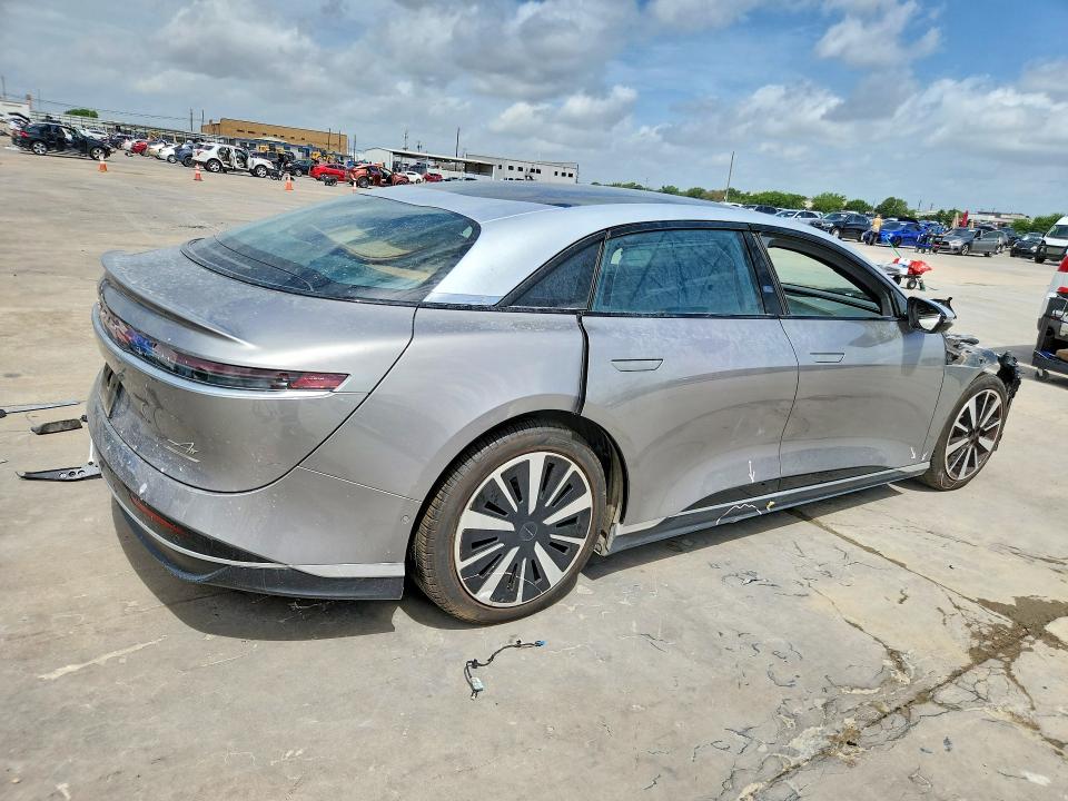 2023 Lucid Air VIN 50EA1GBA6PA005994 COPART salvage auction — FRONT END, Tx - Certificate Of Title, sold $8,500 on 2026-08-27 (photo 3)