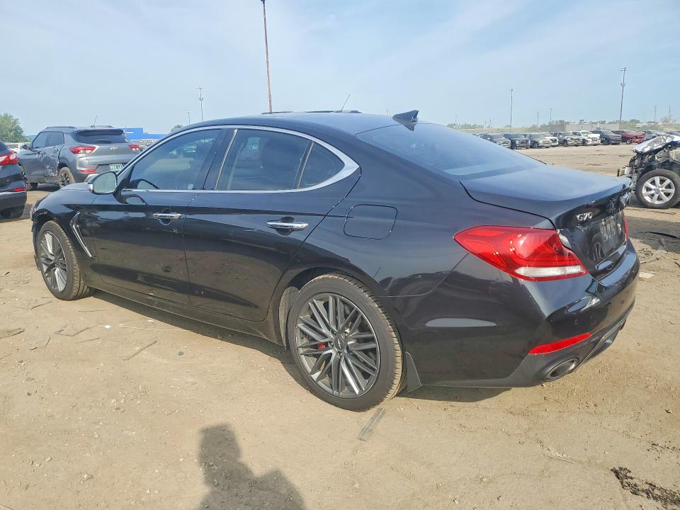 2019 Genesis G70 VIN KMTG74LE1KU025091 COPART salvage auction — FRONT END, Mi - Certificate Of Title, sold $6,700 on 2026-08-28 (photo 2)