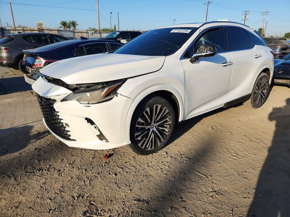 2025 Lexus Rx VIN JTJCHMAA0S2033170 COPART salvage auction — FRONT END, Ca - Salvage Certificate, sold $18,700 on 2026-07-23 (photo 1)