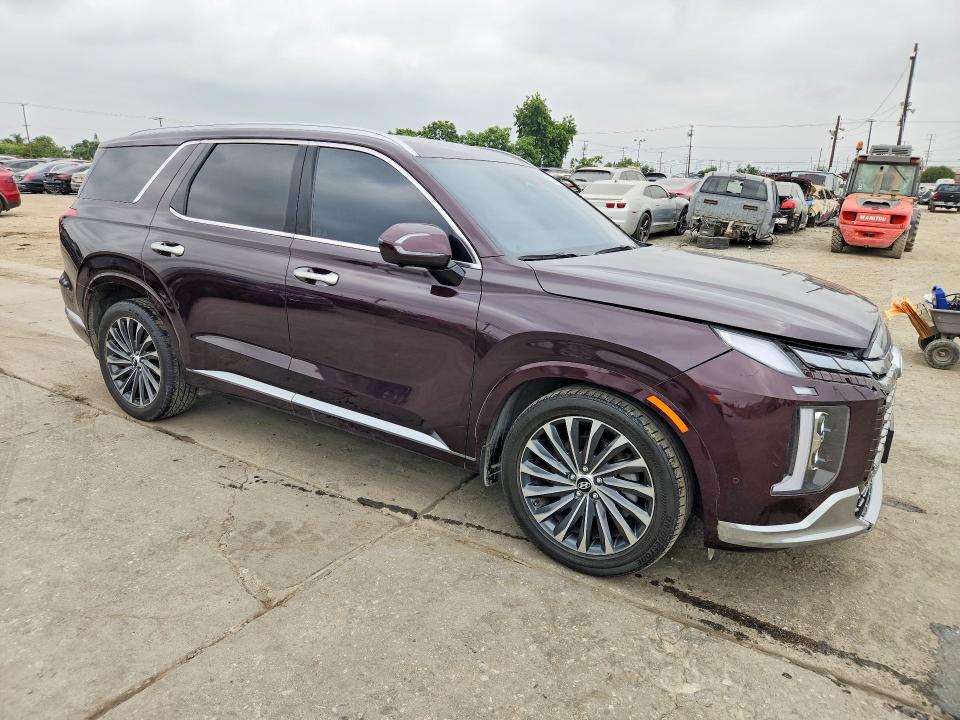 2023 Hyundai Palisade VIN KM8R74GE8PU644663 COPART salvage auction — FRONT END, Ca - Dlr/Dis/Exp Only Salvage Title (P), sold $11,800 on 2026-07-07 (photo 4)