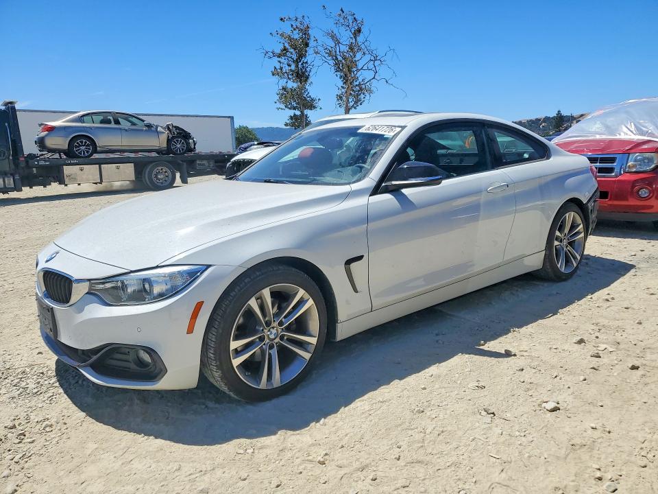 2014 BMW 4 series VIN WBA3N7C51EK221324 COPART salvage auction — REAR END, CA - SALVAGE CERTIFICATE, sold $4,300 on 2026-08-06 (photo 1)