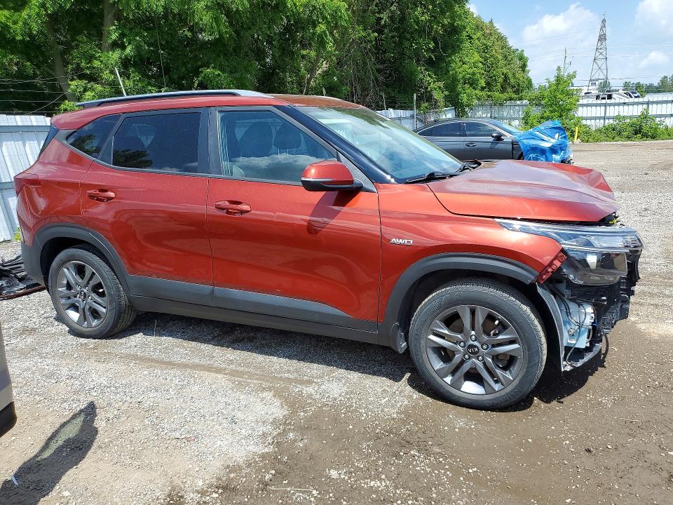 2021 Kia Seltos VIN KNDEPCAA8M7052225 COPART salvage auction — FRONT END, ON - PERMIT SALVAGE, sold $5,200 on 2026-07-16 (photo 4)