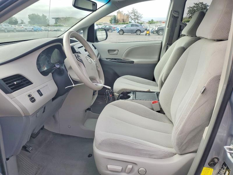 2013 Toyota Sienna VIN 5TDKK3DC2DS284159 COPART salvage auction — REAR END, CA - SALVAGE CERTIFICATE, sold $2,550 on 2026-07-28 (photo 7)