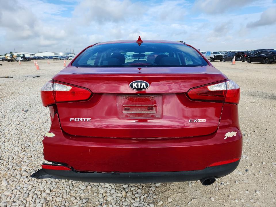 2016 Kia Forte VIN KNAFX4A82G5473717 COPART salvage auction — REAR END, TX - SALVAGE VEHICLE TITLE (P), sold $1,000 on 2026-07-16 (photo 6)