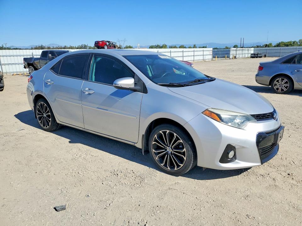 2015 Toyota Corolla VIN 5YFBURHE1FP217282 COPART salvage auction — REAR END, Ca - Salvage Certificate, sold $3,650 on 2026-07-24 (photo 4)