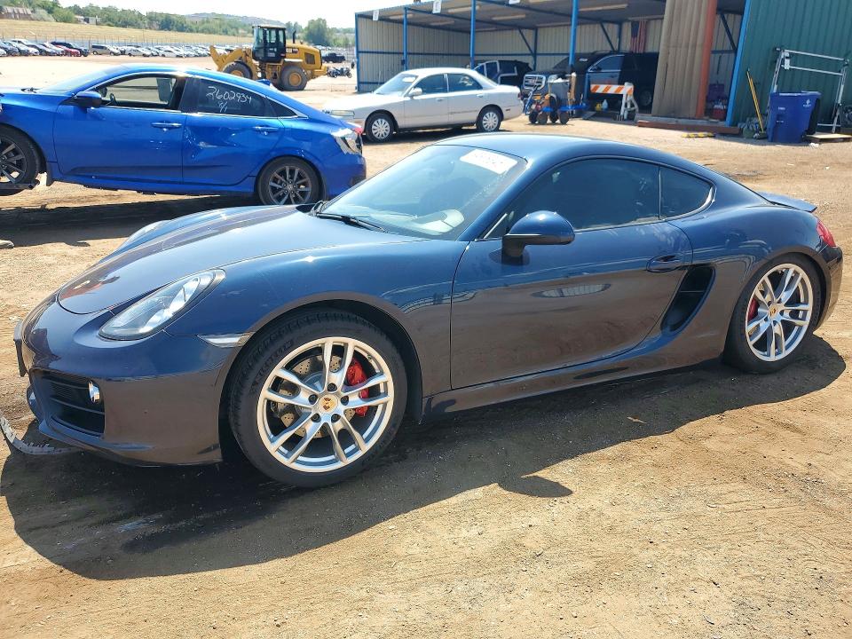2015 Porsche Cayman VIN WP0AB2A83FK180201 — COPART salvage auction photo