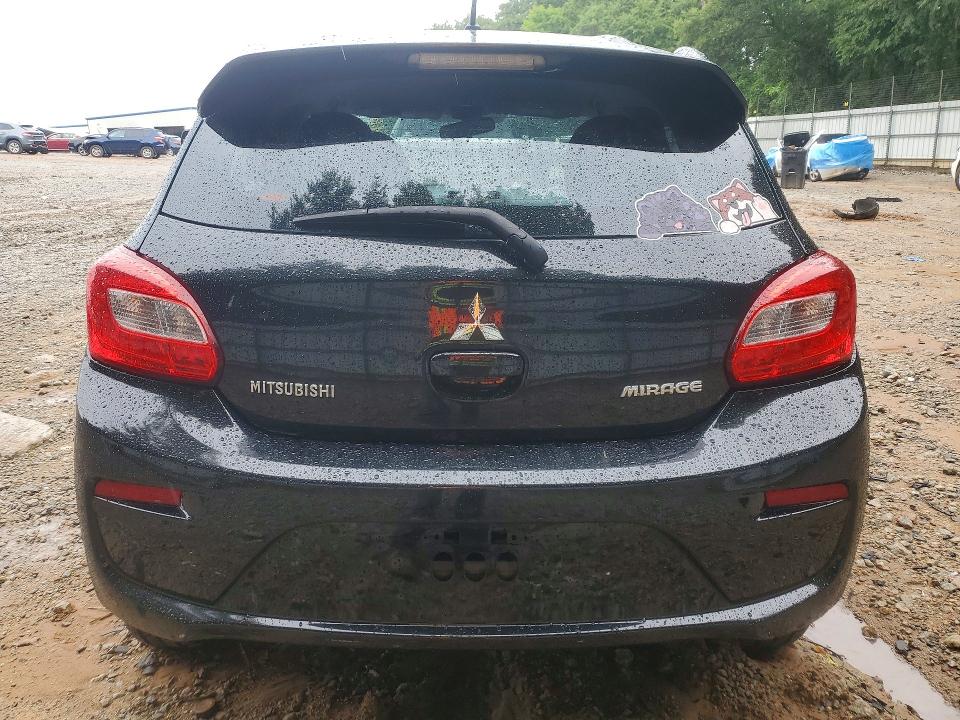 2017 Mitsubishi Mirage VIN ML32A3HJ6HH011007 COPART salvage auction — REAR END, Ga - Cert Of Title-Salvage, sold $925 on 2026-08-25 (photo 6)